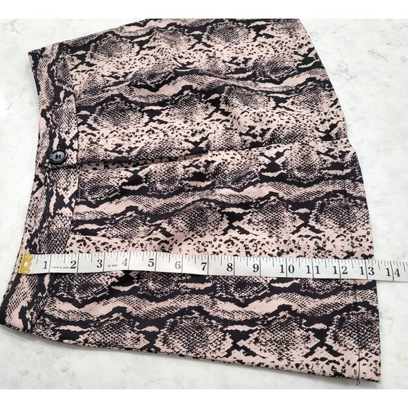 Shein Snake Print Mini Skirt with Button & Zip Closure Size S - Picture 7 of 7